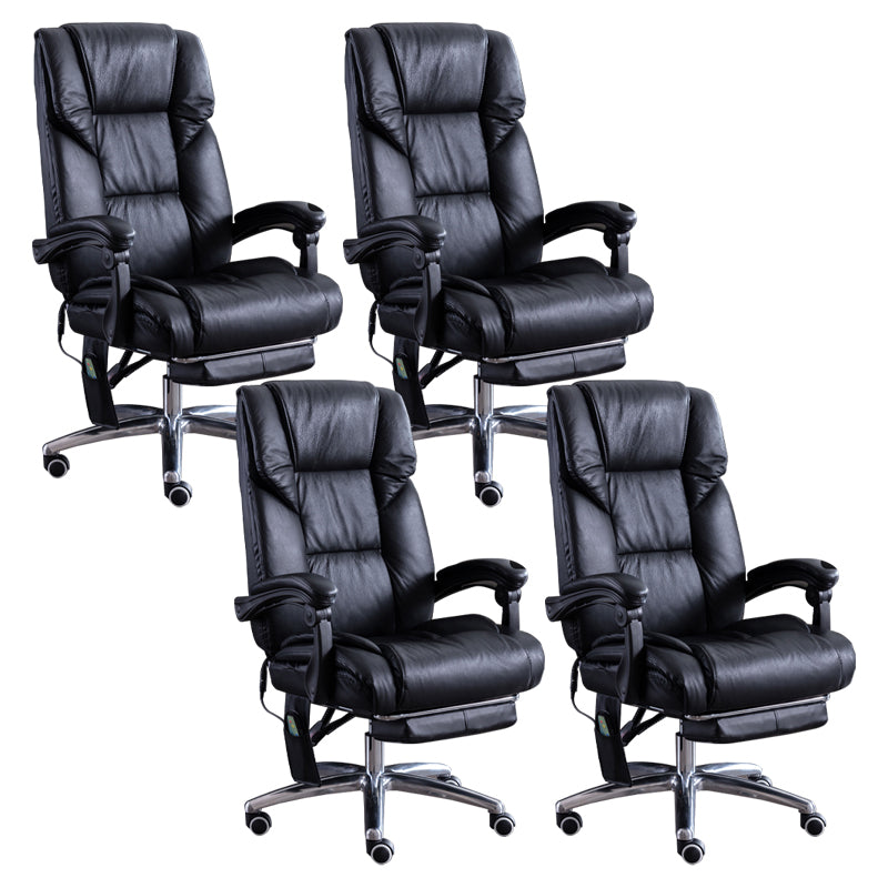 Silla de escritorio de brazos extraíbles modernos sin angustia de cuero ergonómico silla de oficina