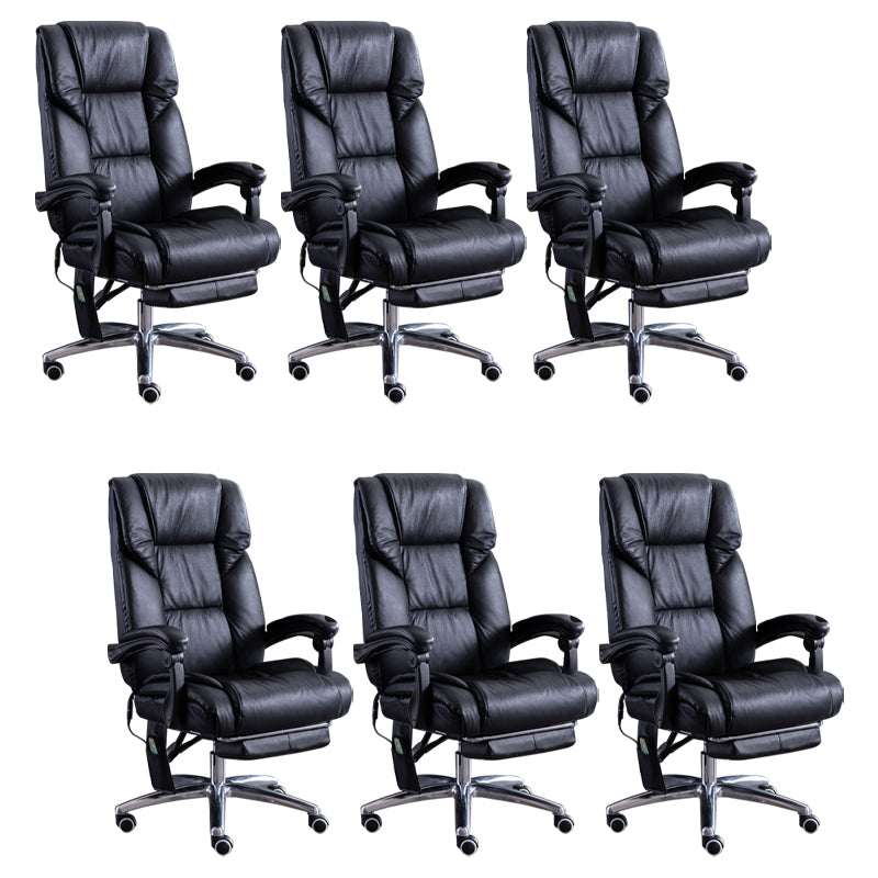 Silla de escritorio de brazos extraíbles modernos sin angustia de cuero ergonómico silla de oficina