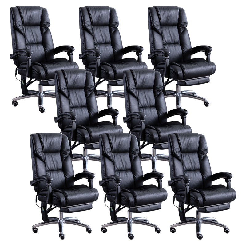 Silla de escritorio de brazos extraíbles modernos sin angustia de cuero ergonómico silla de oficina