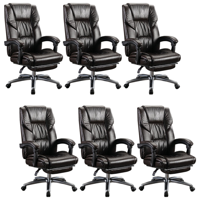 Silla de escritorio de brazos extraíbles modernos sin angustia de cuero ergonómico silla de oficina