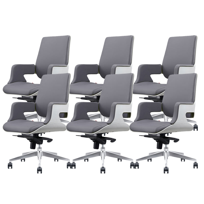 Chaise de bureau à toboggan sans bras moderne chaise de bureau de hauteur de siège réglable avec roues