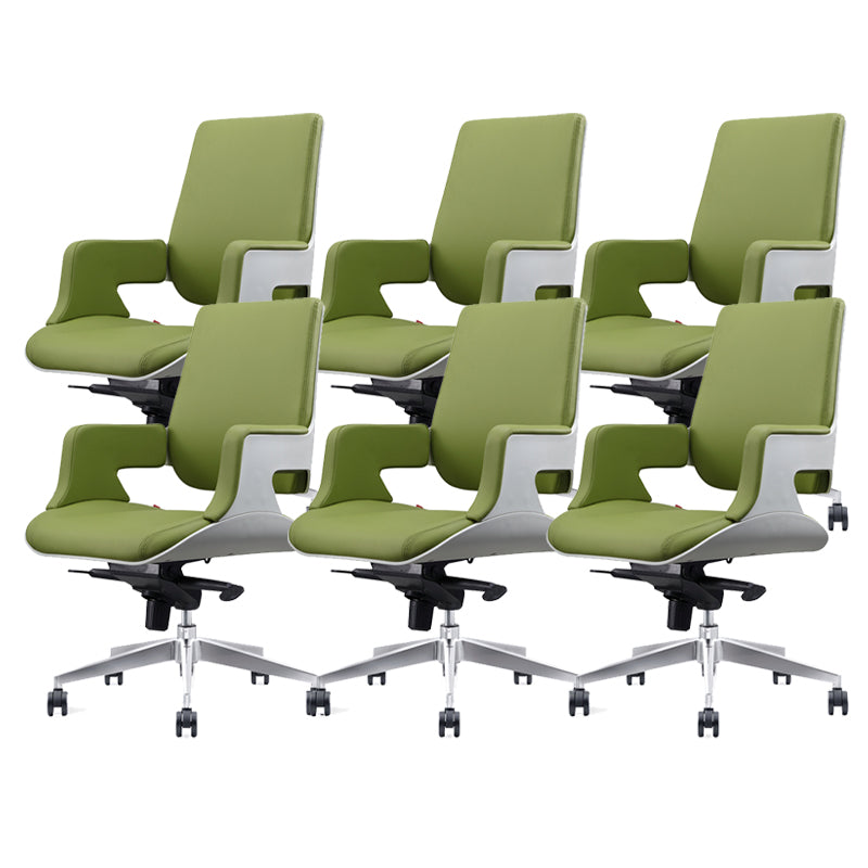 Chaise de bureau à toboggan sans bras moderne chaise de bureau de hauteur de siège réglable avec roues