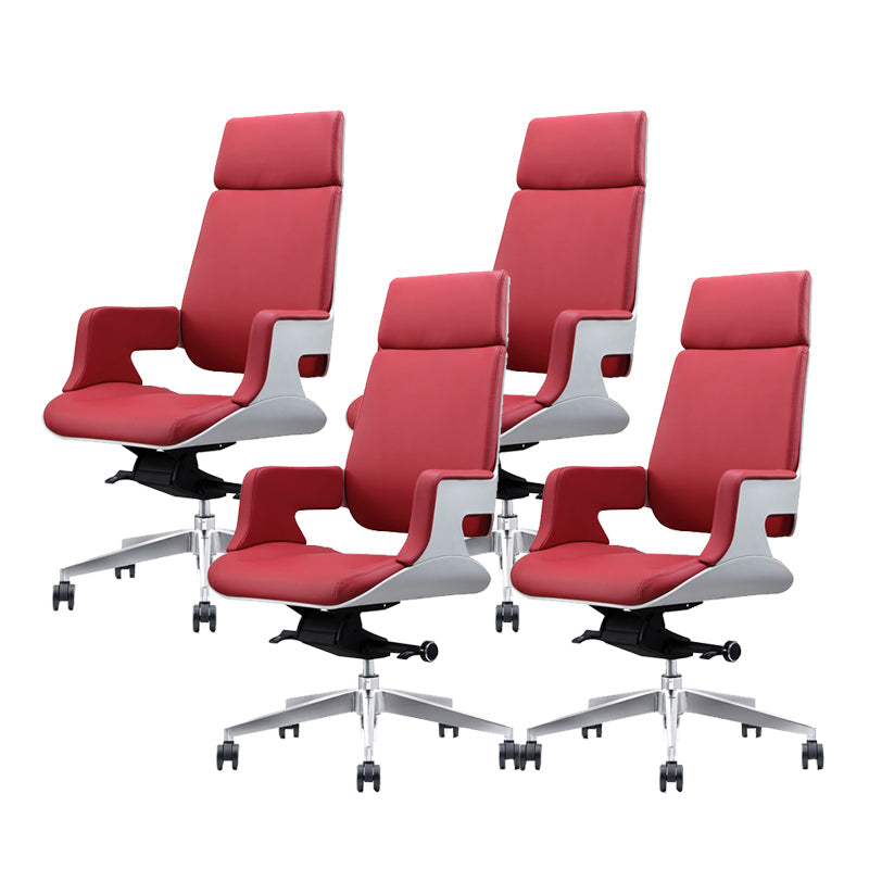 Chaise de bureau à toboggan sans bras moderne chaise de bureau de hauteur de siège réglable avec roues