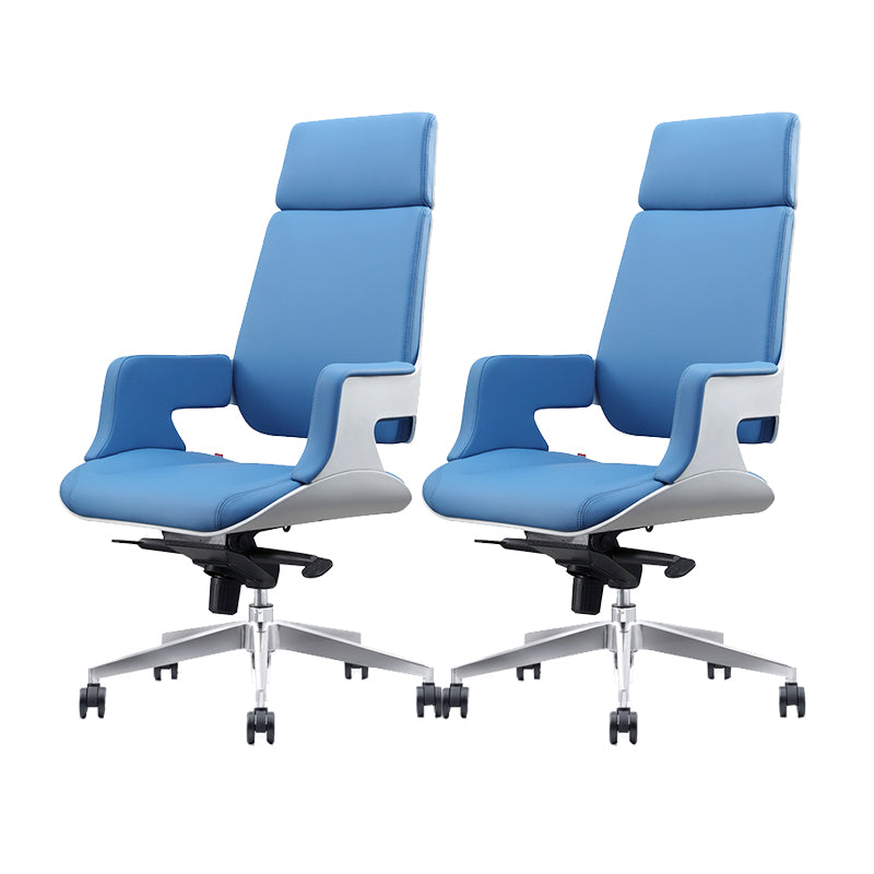 Chaise de bureau à toboggan sans bras moderne chaise de bureau de hauteur de siège réglable avec roues