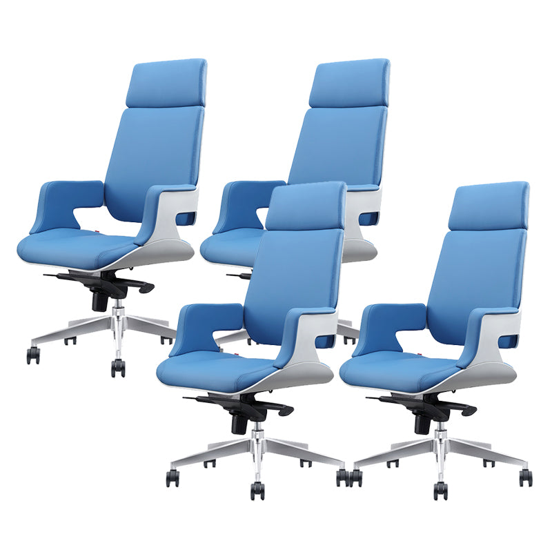 Chaise de bureau à toboggan sans bras moderne chaise de bureau de hauteur de siège réglable avec roues