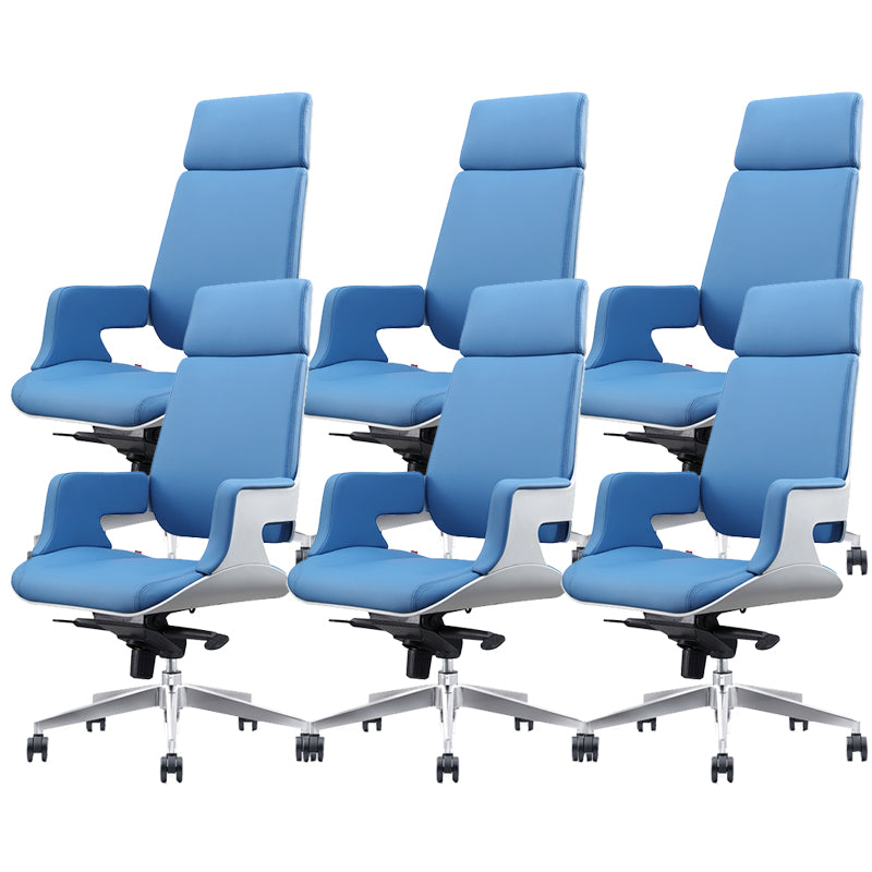 Chaise de bureau à toboggan sans bras moderne chaise de bureau de hauteur de siège réglable avec roues