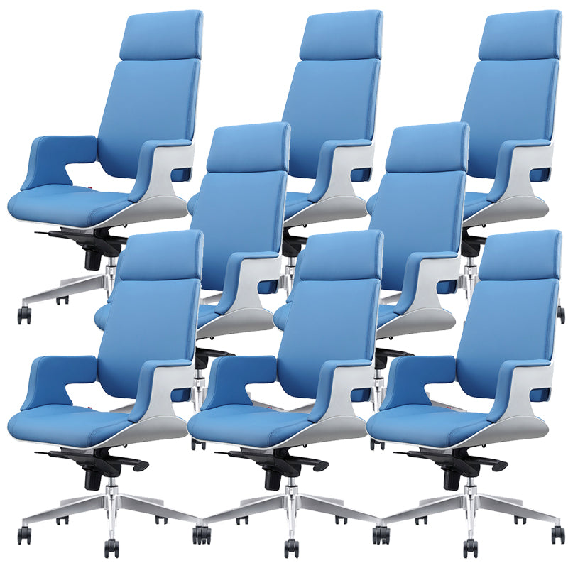 Chaise de bureau à toboggan sans bras moderne chaise de bureau de hauteur de siège réglable avec roues