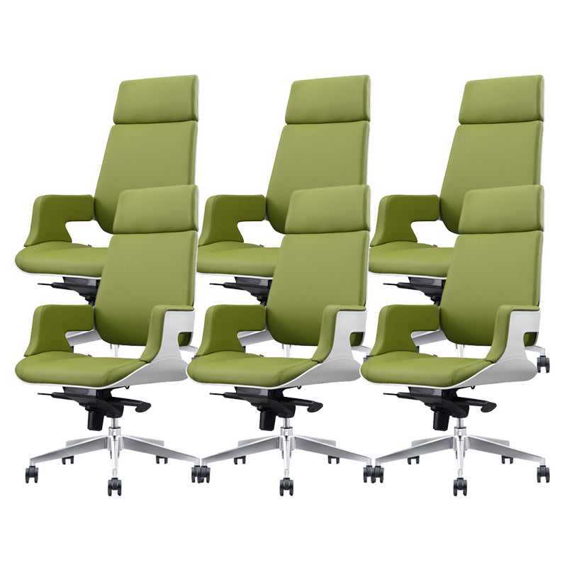 Chaise de bureau à toboggan sans bras moderne chaise de bureau de hauteur de siège réglable avec roues