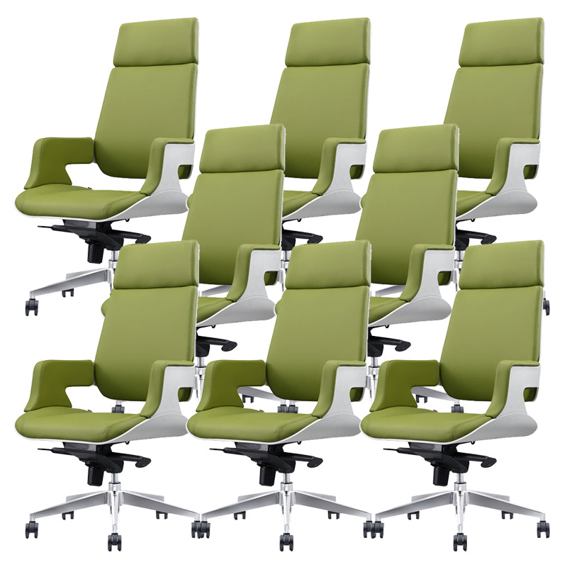 Chaise de bureau à toboggan sans bras moderne chaise de bureau de hauteur de siège réglable avec roues