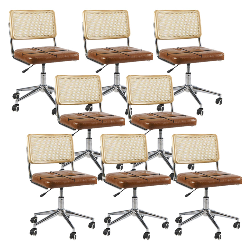 モダンオフィス椅子革調整可能なシートの高さの椅子付き椅子