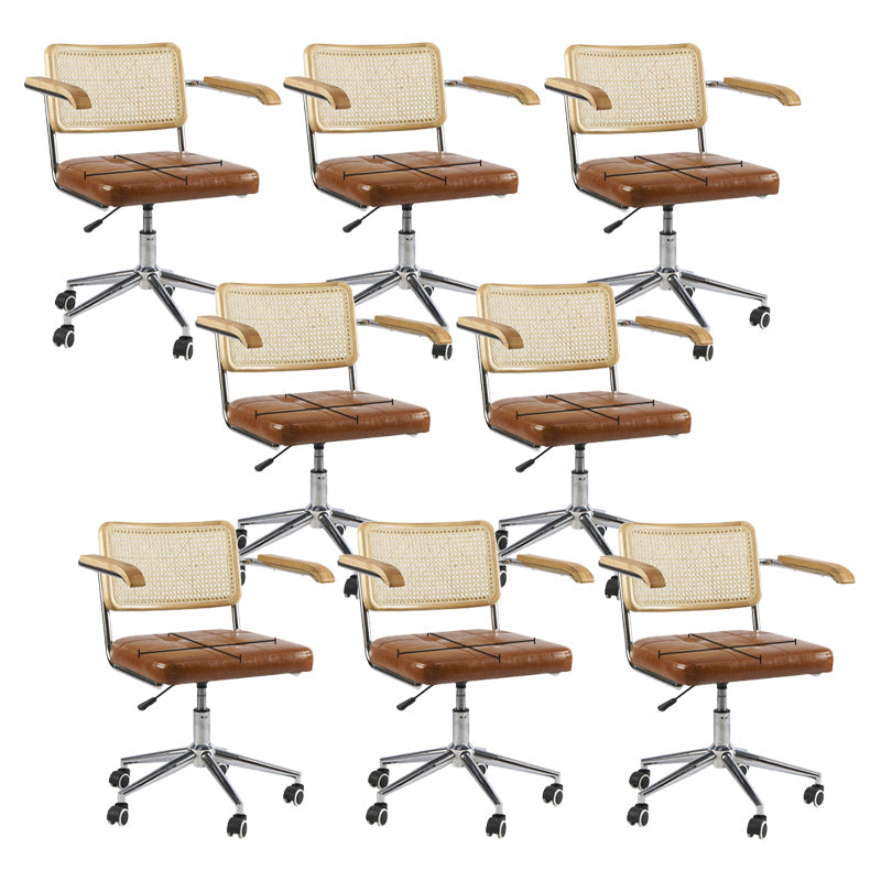 モダンオフィス椅子革調整可能なシートの高さの椅子付き椅子