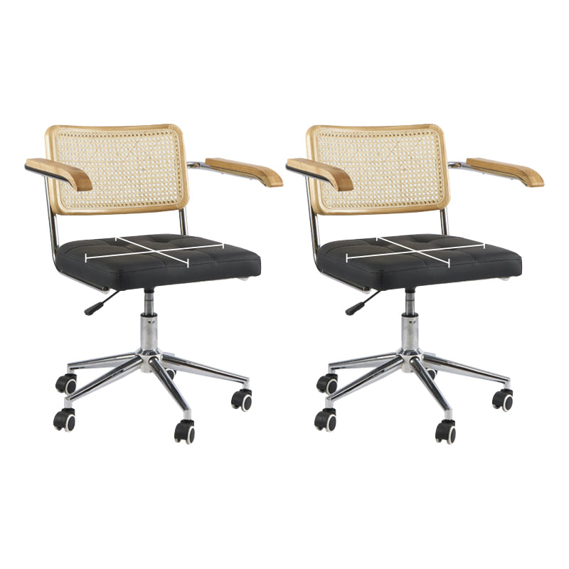 モダンオフィス椅子革調整可能なシートの高さの椅子付き椅子