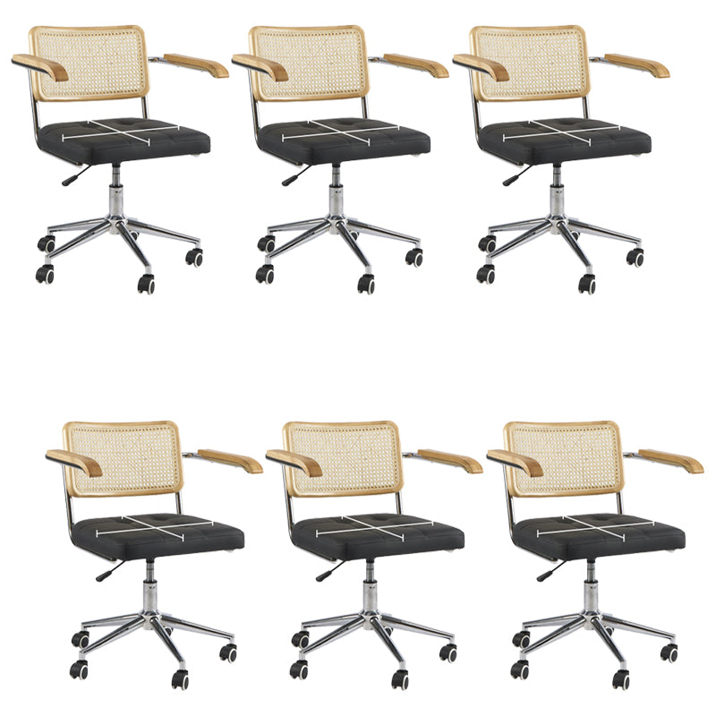 モダンオフィス椅子革調整可能なシートの高さの椅子付き椅子