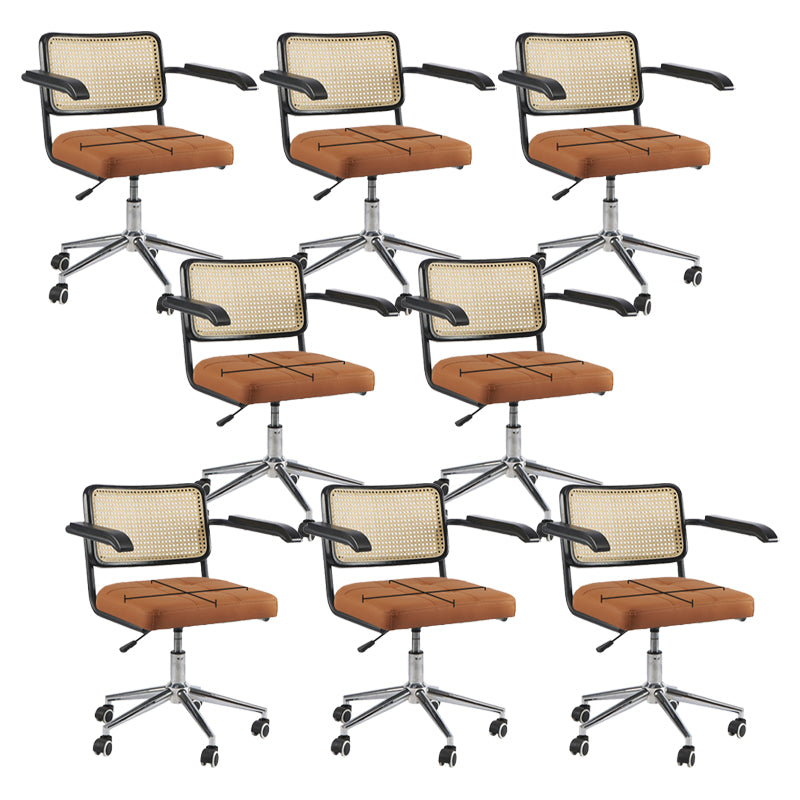 モダンオフィス椅子革調整可能なシートの高さの椅子付き椅子