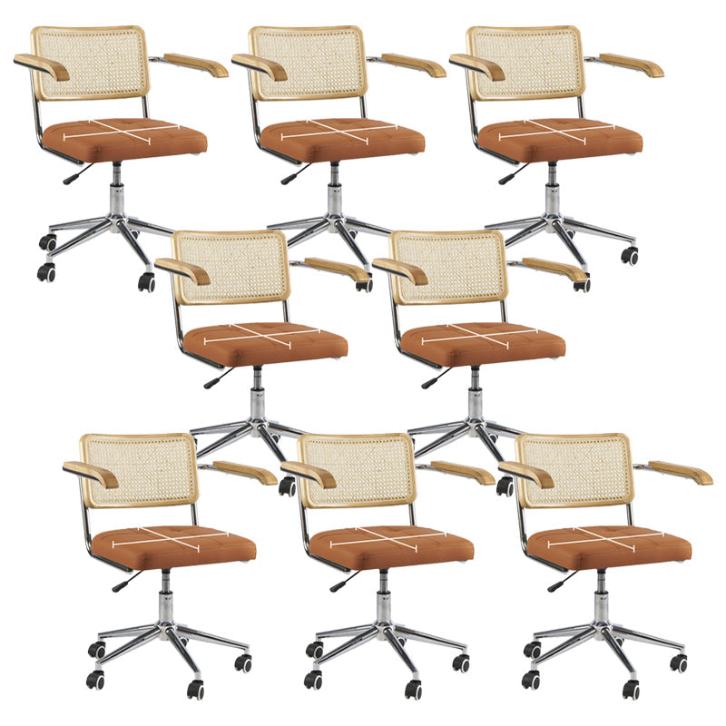 モダンオフィス椅子革調整可能なシートの高さの椅子付き椅子