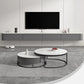 Gray Stone Media Console Contemporary Wall-mounted TV Console Clearhalo 'furn' 'furn_tv_stands_entertainment_centers' 'Furniture' 'Living Room Furniture' 'TV Stands & Entertainment Centers' 'TV Stands & Media Storage Furniture' 'tv_stands_entertainment_centers' 6982552