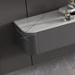 Gray Stone Media Console Contemporary Wall-mounted TV Console Clearhalo 'furn' 'furn_tv_stands_entertainment_centers' 'Furniture' 'Living Room Furniture' 'TV Stands & Entertainment Centers' 'TV Stands & Media Storage Furniture' 'tv_stands_entertainment_centers' 6982561