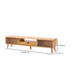 Consola escandinava para TV, consola multimedia de madera, soporte para TV con patas