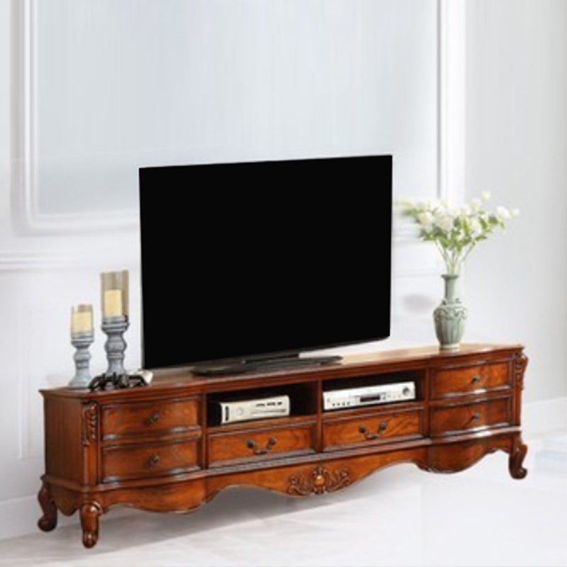 Traditional TV Stand Console Solid Wood Media Console TV Stand with Drawers https: res.litfad.com site img item 2022 12 15 6982594 1200x1200.jpg Clearhalo 'furn' 'furn_tv_stands_entertainment_centers' 'Furniture' 'Living Room Furniture' 'TV Stands & Entertainment Centers' 'TV Stands & Media Storage Furniture' 'tv_stands_entertainment_centers' 6982594