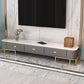Glam TV Stand Console Stone Media Console TV Stand with Drawers Grey Clearhalo 'furn' 'furn_tv_stands_entertainment_centers' 'Furniture' 'Living Room Furniture' 'TV Stands & Entertainment Centers' 'TV Stands & Media Storage Furniture' 'tv_stands_entertainment_centers' 6982608