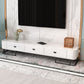 Glam TV Stand Console Stone Media Console TV Stand with Drawers Black-White Clearhalo 'furn' 'furn_tv_stands_entertainment_centers' 'Furniture' 'Living Room Furniture' 'TV Stands & Entertainment Centers' 'TV Stands & Media Storage Furniture' 'tv_stands_entertainment_centers' 6982609