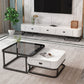 Glam TV Stand Console Stone Media Console TV Stand with Drawers Clearhalo 'furn' 'furn_tv_stands_entertainment_centers' 'Furniture' 'Living Room Furniture' 'TV Stands & Entertainment Centers' 'TV Stands & Media Storage Furniture' 'tv_stands_entertainment_centers' 6982614