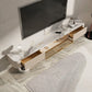 Modern TV Stand Console Stone Media Console TV Stand with Drawers 87"L x 12"W x 8"H Clearhalo 'furn' 'furn_tv_stands_entertainment_centers' 'Furniture' 'Living Room Furniture' 'TV Stands & Entertainment Centers' 'TV Stands & Media Storage Furniture' 'tv_stands_entertainment_centers' 6982623