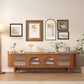 Solid Wood TV Stand Console Traditional Media Console TV Stand with Drawers Brown Clearhalo 'furn' 'furn_tv_stands_entertainment_centers' 'Furniture' 'Living Room Furniture' 'TV Stands & Entertainment Centers' 'TV Stands & Media Storage Furniture' 'tv_stands_entertainment_centers' 6982695