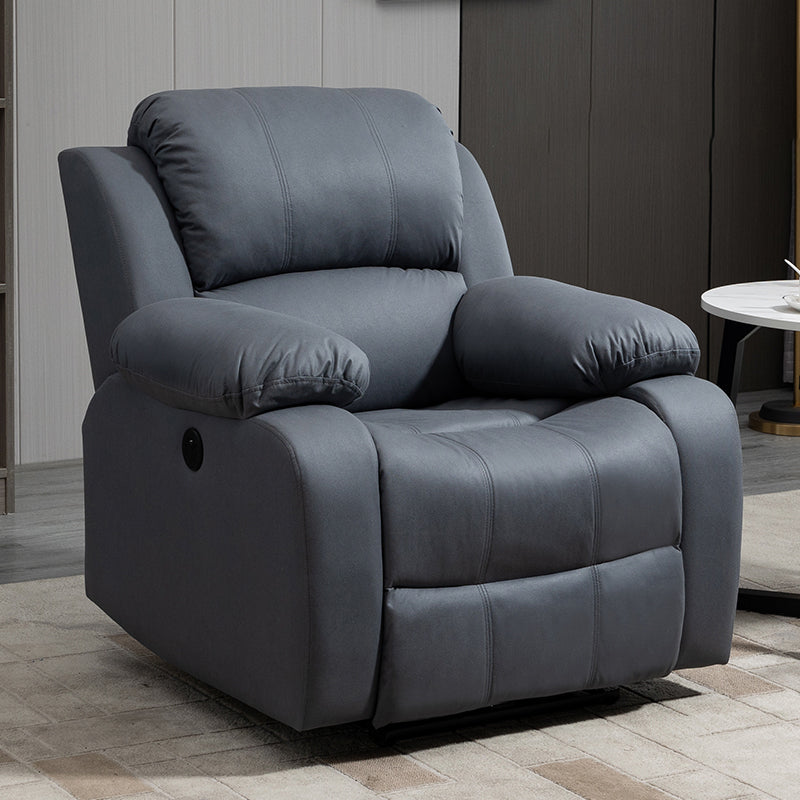 Tradizionale poltrone manuale in pelle 34,3 'sedia a base di reclinabile a base girevole