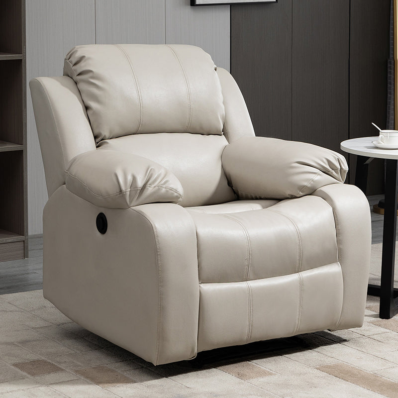 Tradizionale poltrone manuale in pelle 34,3 'sedia a base di reclinabile a base girevole