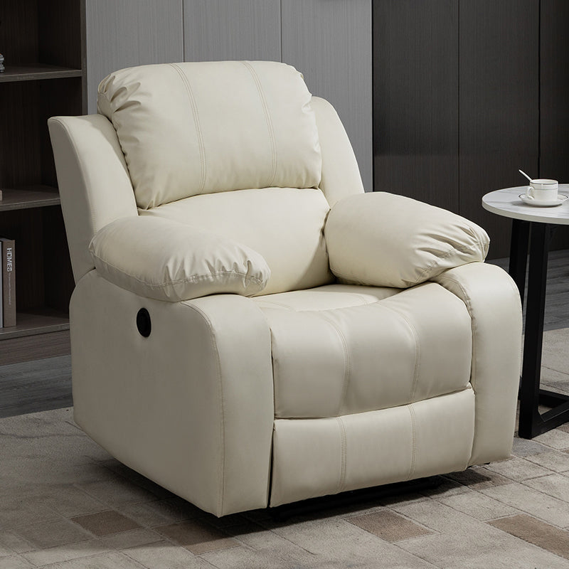 Tradizionale poltrone manuale in pelle 34,3 'sedia a base di reclinabile a base girevole