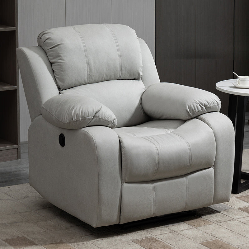 Tradizionale poltrone manuale in pelle 34,3 'sedia a base di reclinabile a base girevole