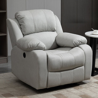 Tradizionale poltrone manuale in pelle 34,3 'sedia a base di reclinabile a base girevole