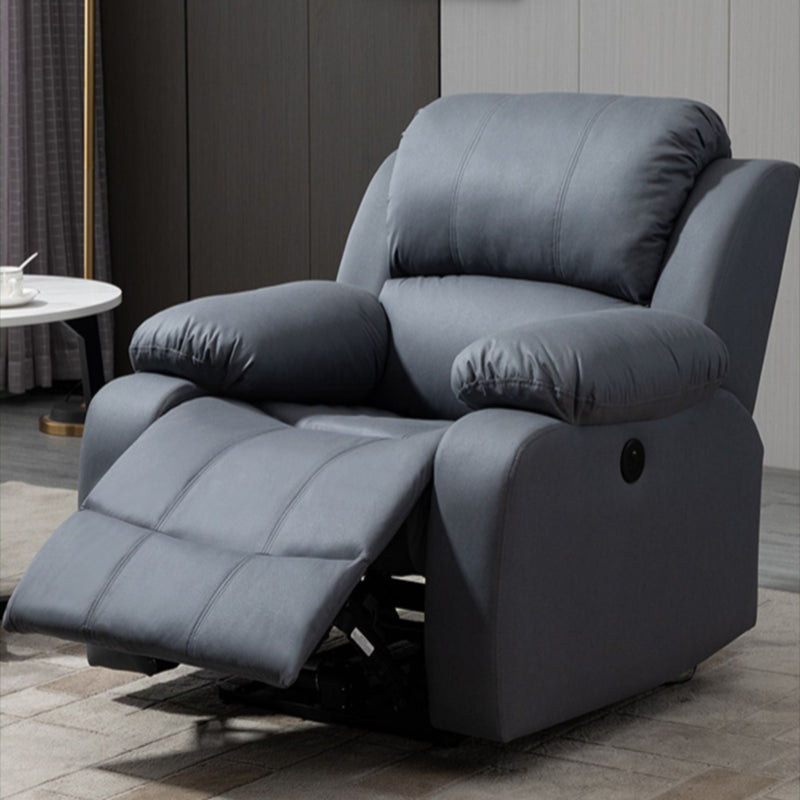 Tradizionale poltrone manuale in pelle 34,3 'sedia a base di reclinabile a base girevole