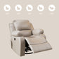 Metal Frame Standard Recliner Faux Leather Recliner Chair with Lumbar Clearhalo 'Chairs & Seating' 'furn' 'furn_recliners' 'Furniture' 'Living Room Furniture' 'Recliners' 6983916
