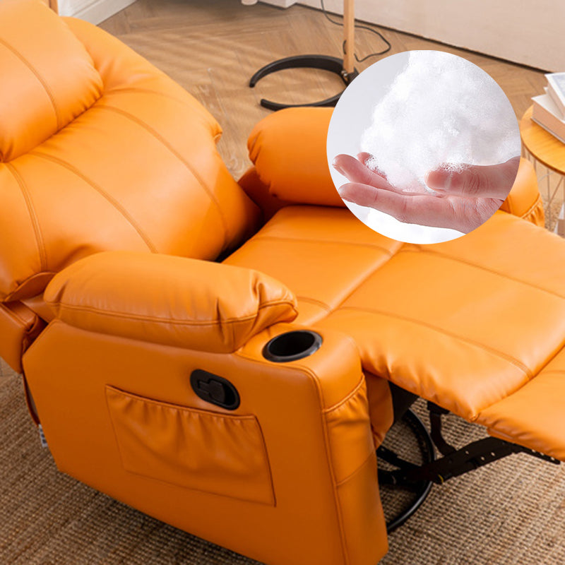 Metal Frame Home Theater Recliner Swivel Rocker Sedia con deposito