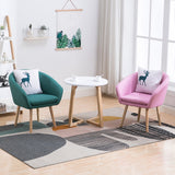 Contemporary Sloped Arms Accent Armchair Basic Four Leg Arm Chair Clearhalo 'Accent Chairs' 'accent_chairs' 'Chairs & Seating' 'furn' 'furn_accent_chairs' 'Furniture' 'Living Room Furniture' 6984018