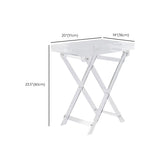 23,62 "tavolo da gambe a croce alta tavola acrilica accento laterale per soggiorno