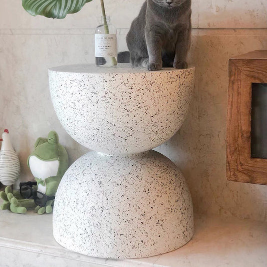 Contemporary 15.74" Wide End Table Round Concrete Side Table Clearhalo 'Coffee & Accent Tables' 'End & Side Tables' 'end_side_tables' 'furn' 'furn_end_side_tables' 'Furniture' 'Living Room Furniture' 6984139