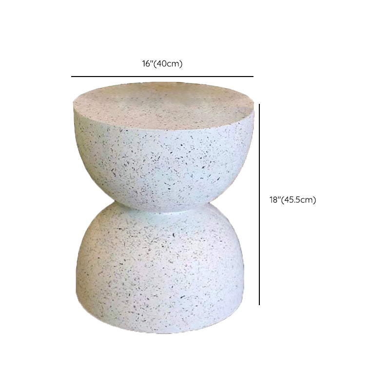 Contemporary 15.74" Wide End Table Round Concrete Side Table Clearhalo 'Coffee & Accent Tables' 'End & Side Tables' 'end_side_tables' 'furn' 'furn_end_side_tables' 'Furniture' 'Living Room Furniture' 6984149