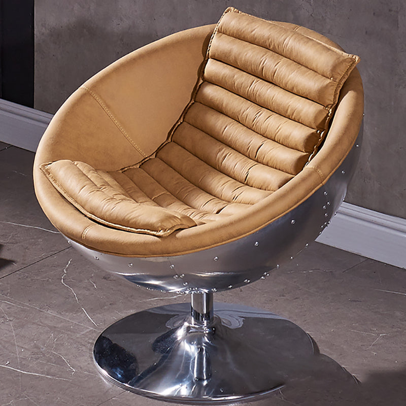 Contemporary Seating Orange Leather Tufted Living Room Settee 28"L x 27"W x 17"H Oiled Leather Clearhalo 'furn' 'furn_sofas' 'Furniture' 'Living Room Furniture' 'Sofa' 'sofas' 6984197