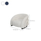 Modern Fixed Back Chair Solid Color Upholstered Sloped Arms Chair