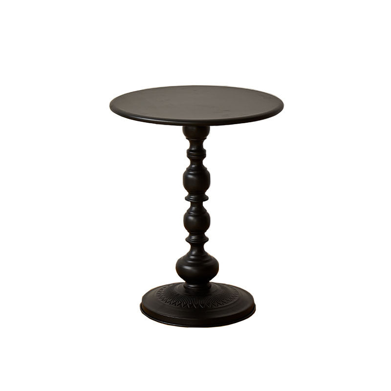 Metal 20.47" Tall Side Table Pedestal Sofa Side Accent Table