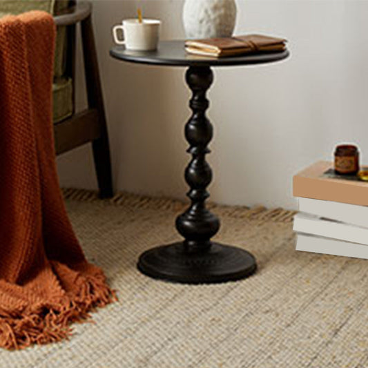 Metal 20.47" Tall Side Table Pedestal Sofa Side Accent Table