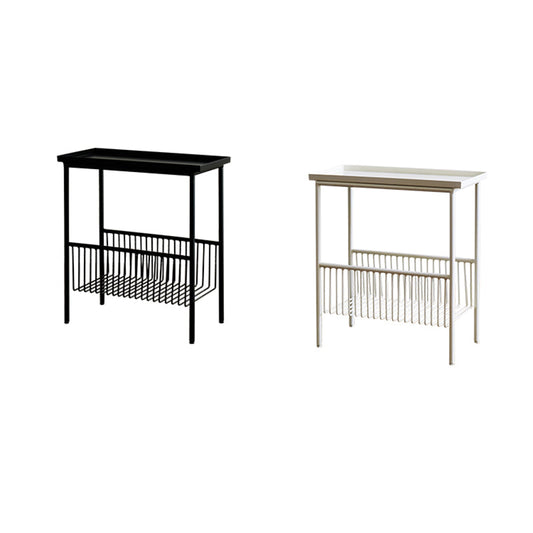 Tabella di fascia alta del vassoio contemporaneo 21.65 "tavolino in metallo alto