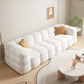 Scandinavian Biscuit Back White Tuxedo Arm Living Room Seating Clearhalo 'furn' 'furn_sofas' 'Furniture' 'Living Room Furniture' 'Sofa' 'sofas' 6984477