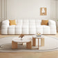 Scandinavian Biscuit Back White Tuxedo Arm Living Room Seating Clearhalo 'furn' 'furn_sofas' 'Furniture' 'Living Room Furniture' 'Sofa' 'sofas' 6984482