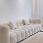 Scandinavian Biscuit Back White Tuxedo Arm Living Room Seating Clearhalo 'furn' 'furn_sofas' 'Furniture' 'Living Room Furniture' 'Sofa' 'sofas' 6984490