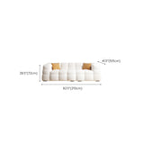 Scandinavian Biscuit Back White Tuxedo Arm Living Room Seating Clearhalo 'furn' 'furn_sofas' 'Furniture' 'Living Room Furniture' 'Sofa' 'sofas' 6984491