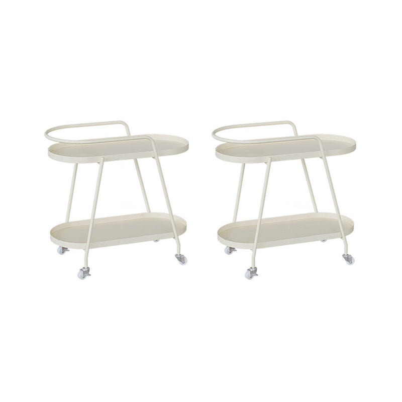 22,83 "Tavolo laterale superiore del vassoio alto Tavolo accento laterale con ruote